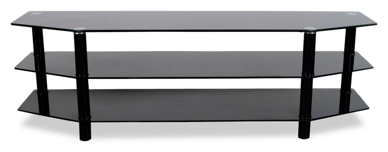 Meuble pour téléviseur Jett de 62 po avec rangement pour téléviseurs jusqu’à 70 po - noir