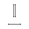 Ensemble de poignées et de boutons Thor Kitchen noir pour réfrigérateur de 30 po - CKA-RF3017-BLK 