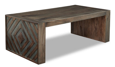 Madden 50” Modern Coffee Table - Brown | Table à café moderne Madden de 50 po - brune