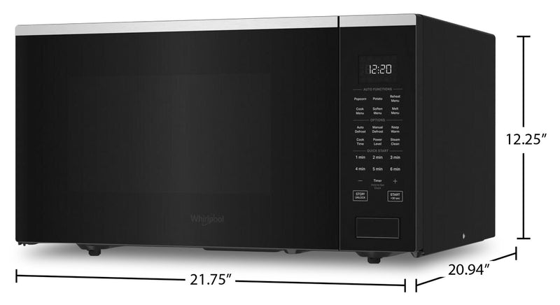 Four à micro-ondes de comptoir Whirlpool de 1,6 pi3 avec cuisson par capteur - YWMCS7022RZ
