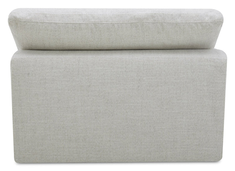 Sofa sectionnel modulaire Sky 4 pièces en tissu avec coussins amovibles en duvet et plumes - blé Nathan