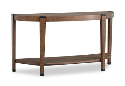 Gordon 56” Round Solid Wood Sofa Table - Brown | Table de salon ronde Gordon de 56 po en bois massif - brune