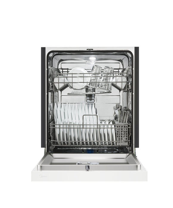 Lave-vaisselle Midea de 24 po avec commandes à l’avant et éclairage intérieur - MDF24P2BWW