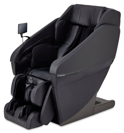 Panasonic Real Pro ULTRA Prestige™ 33.5" High-Quality Synthetic Leather Reclining Massage Chair - Black | Fauteuil inclinable de massage Real Pro ULTRAMC Prestige de Panasonic de 33,5 po en cuir synthétique de qualité supérieure - noir