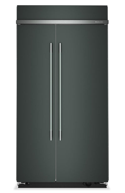 Kitchenaid 42" 25.5 Cu. Ft. Built-In Side-by-Side Refrigerator with Platinum Interior – Juniper - KBSN742SJP  | Réfrigérateur encastré KitchenAid de 42 po et de 25,5 pi³ à compartiments juxtaposés avec intérieur platine - genièvre - KBSN742SJP