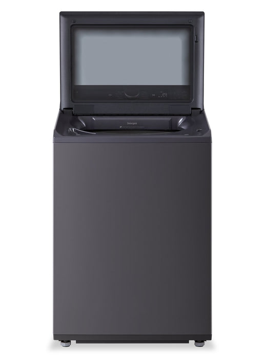 Laveuse intelligente haute efficacité LG à chargement par le haut de 6,1 pi³ - acier noir - WT8405CB