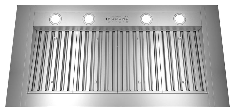 Module de hotte encastrable personnalisable intelligent GE de 48 po - acier inoxydable - UVC9480SLSS