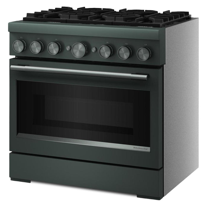 Cuisinière hybride KitchenAid de 5,1 pi3 avec friture à air sans préchauffage - genévrier - KFDS936SJP