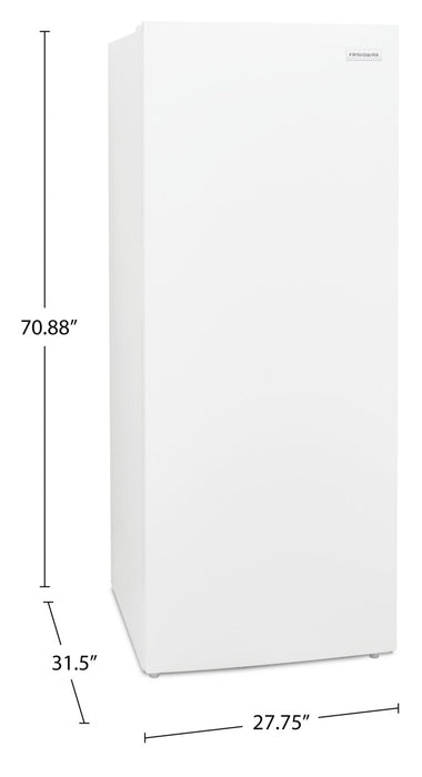 Congélateur vertical Frigidaire de 18 pi3 qui convient à une installation dans un garage - FFUE1826AW