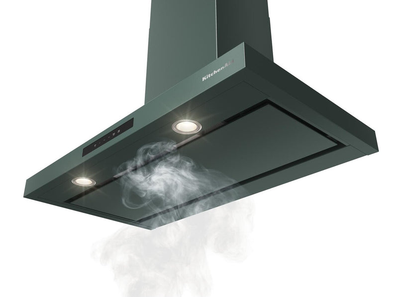 Hotte de cuisinière murale KitchenAid de 36 po de style auvent à 4 vitesses - genévrier - KVWC736SJP