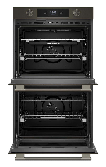 Four mural double intelligent électrique KitchenAid de 30 po - minerai noir - KOED730SBE