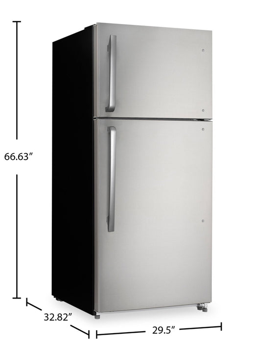 Réfrigérateur Danby de 18,1 pi3 et de 29,5 po à congélateur supérieur - acier inoxydable - DFF180E2SSDB