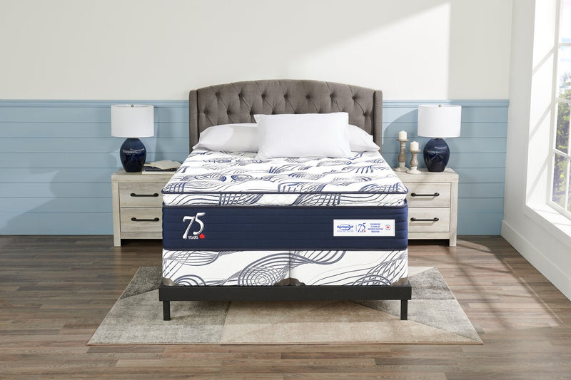 Ensemble sommier divisé 75e anniversaire de Springwall pour grand lit