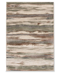  Carpette Birch tissée à la machine de 5 pi x 7 pi - multicolore