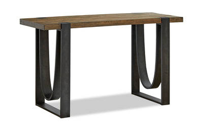 Brewer 50” Industrial Solid Wood Sofa Table - Rustic Honey | Table de salon industrielle Brewer de 50 po en bois massif - miel rustique