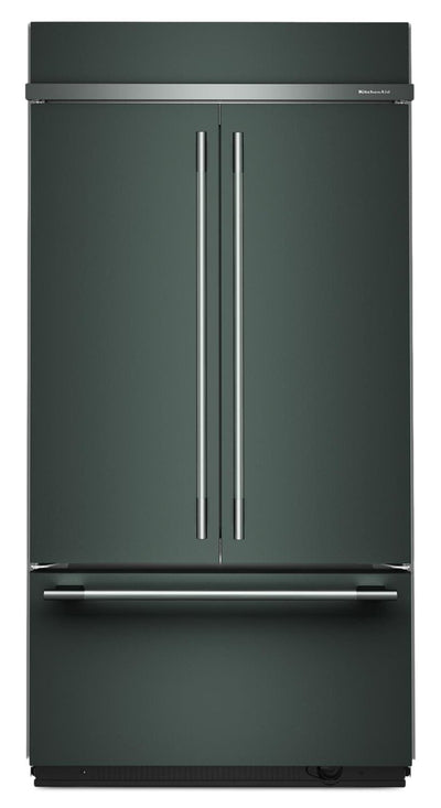KitchenAid 24.2 Cu. Ft. 42" French Door Bottom Mount Refrigerator – Juniper - KBFN542SJP | Réfrigérateur KitchenAid de 24,2 pi³ et de 42 po à portes françaises à congélateur inférieur - genièvre - KBFN542SJP