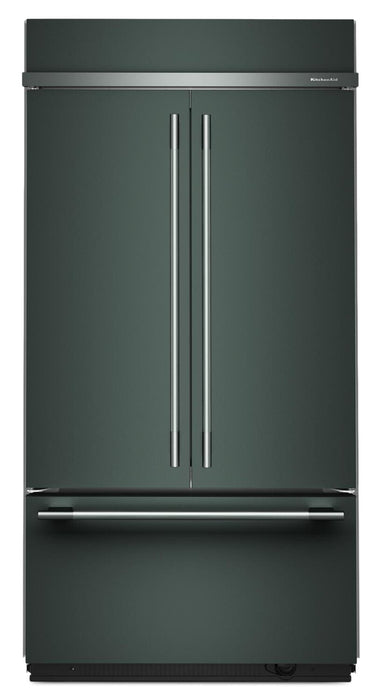 Réfrigérateur KitchenAid de 24,2 pi³ et de 42 po à portes françaises à congélateur inférieur - genièvre - KBFN542SJP