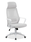 Chaise de bureau réglable Bennet de 24.4 po en mailles - blanche 