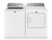  Laveuse à chargement par le haut 5,4 pi3 et sécheuse à gaz 7 pi3 avec vapeur de Maytag - blanc 