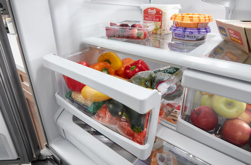 Réfrigérateur Maytag de 25 pi³ et de 36 po à congélateur inférieur - acier inoxydable résistant aux traces de doigts - MRFF4236RZ