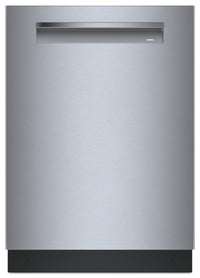  Lave-vaisselle intelligent Bosch de série 800 de 24 po avec 3e panier - acier inoxydable résistant aux traces de doigts - SHP78DM5N 