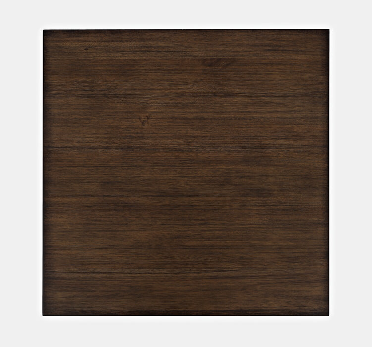 Table de bout Branson de 24 po avec rangement et tablette - brun foncé