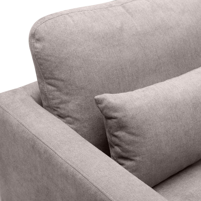 Fauteuil Kortlyn de 33 po en tissu d’apparence lin - gris