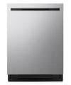 Lave-vaisselle encastré LG à 44 dBA de 24 po avec commandes sur le dessus et QuadWashMD Pro - acier inoxydable - LDNPM654S
