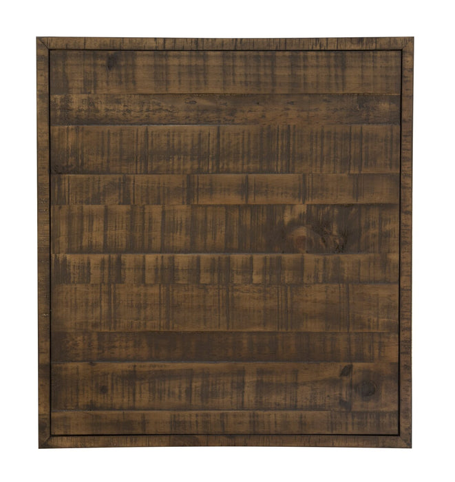 Table de bout rustique Elm de 22 po en pin - brune