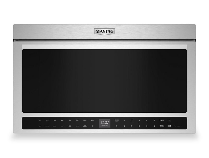 Four grille-pain et à micro-ondes à hotte intégrée Maytag de 1,1 pi3 à installation affleurée - acier inoxydable - YMMMF8030PZ