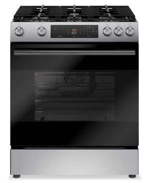 Cuisinière à gaz Bosch série 100 de 5,8 pi3 et de 30 po avec préchauffage rapide et friture à air - acier inoxydable - HGF1050MUC