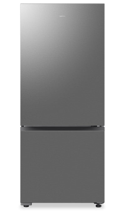 Samsung 28" 15 Cu. Ft. Counter-Depth Bottom Mount Refrigerator – Silver - RB15DG6000SRAA | Réfrigérateur Samsung de 15 pi3 et de 28 po de profondeur comptoir à congélateur inférieur - argenté - RB15DG6000SRAA