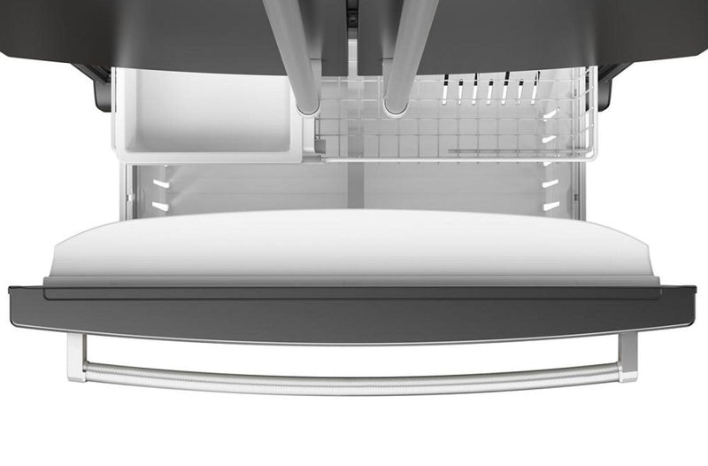 Réfrigérateur KitchenAid de 36 po et de 20 pi3 de profondeur comptoir à portes françaises - acier inoxydable noir - KRFC136RBS