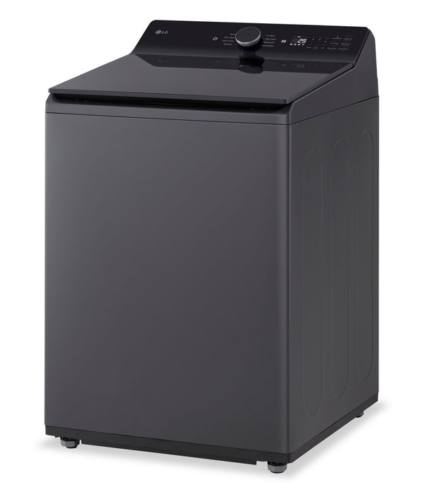 Laveuse intelligente haute efficacité LG à chargement par le haut de 6,1 pi³ - acier noir - WT8405CB