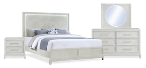 Ensemble de chambre à coucher Vida 6 pièces avec très grand lit à panneaux