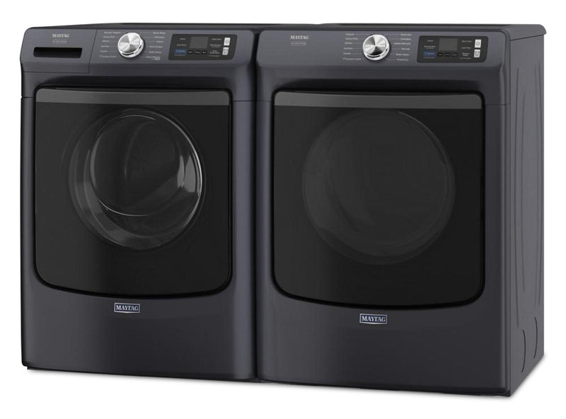 Laveuse intelligente à chargement frontal Pet Pro de 5,8 pi3 et sécheuse électrique de 7,4 pi3 de Maytag – acier minuit
