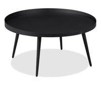 Table à café moderne Vaughn de 29 po - noire
