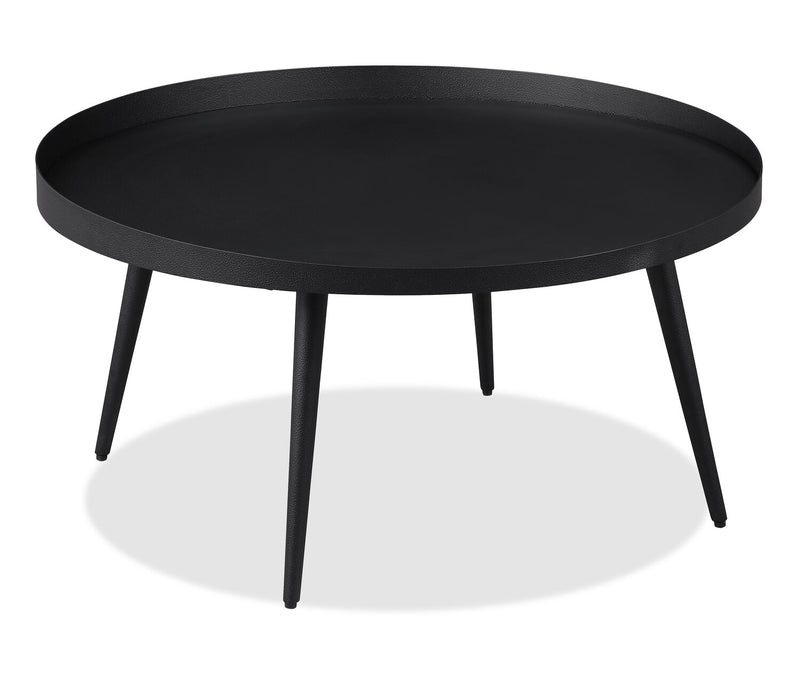 Table à café moderne Vaughn de 29 po - noire 