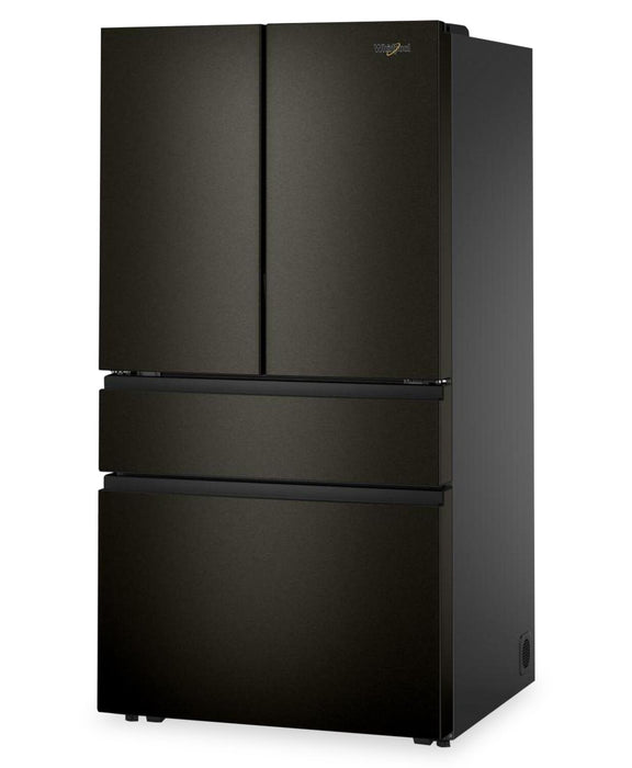 Réfrigérateur Whirlpool de 30 pi3 et de 36 po à portes françaises - acier inoxydable noir résistant aux traces de doigts - WRMF3336SV