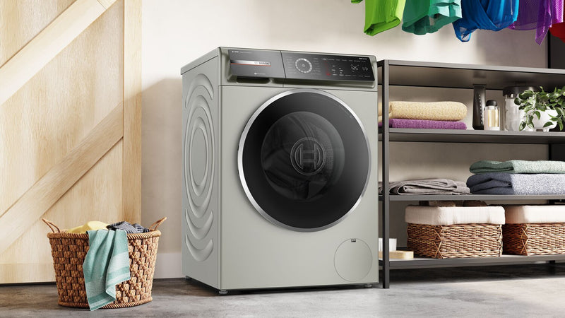 Laveuse compacte Bosch de série 800 à chargement frontal de 2,4 pi³ et de 24 po avec Home ConnectMC - WGB246AXUC