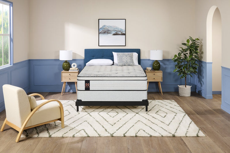 Ensemble Matelas moelleux à Euro-plateau Alora PosturepedicMD Plus de Sealy pour lit double