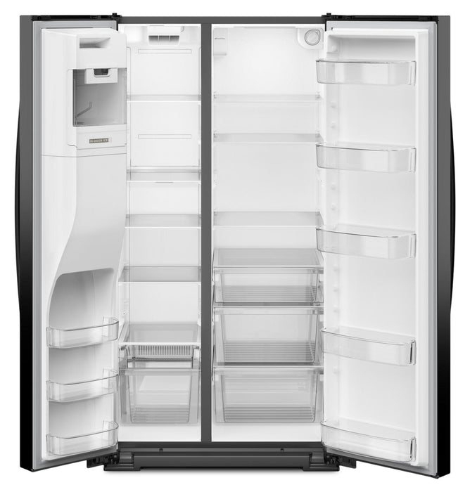 Réfrigérateur Whirlpool de 28,7 pi³ et de 36 po à compartiments juxtaposés - noir - WRSF5536RB