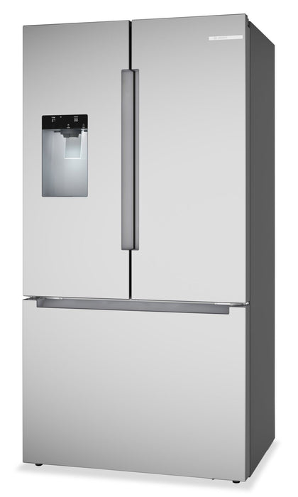 Réfrigérateur Bosch de 36 po et de 21,6 pi3 à portes françaises - acier inoxydable résistant aux traces de doigts - B36CD10ENS