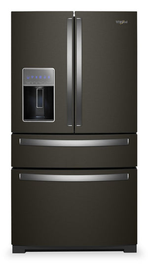 Réfrigérateur 4 portes Whirlpool de 26 pi³ avec bacs de préparation et de rangement - WRMF7736PV