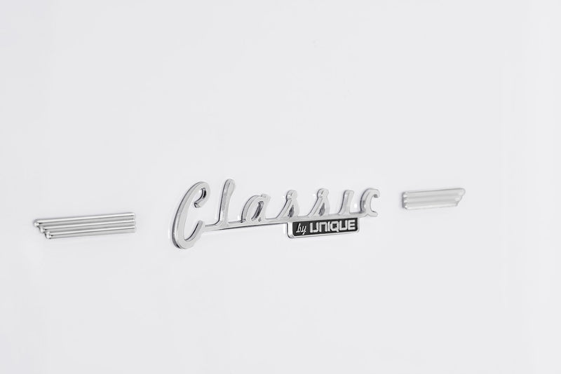 Réfrigérateur Classic Rétro par Unique de 24 po et de 12 pi3 à congélateur inférieur - blanc guimauve - UGP-340L W AC