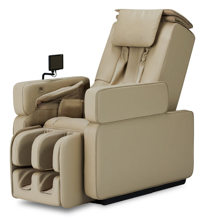 Fauteuil de massage complet Real ProMC de Panasonic en cuir synthétique de qualité supérieure - beige