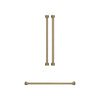 Ensemble de poignées et de boutons Thor Kitchen bronze brossé pour réfrigérateur de 36 po - CKA-RF3621-BRZ