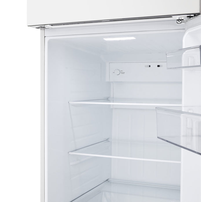 Réfrigérateur LG de 18 pi³ et de 28 po à congélateur supérieur qui convient à une installation dans un garage - blanc - LT18S2100W