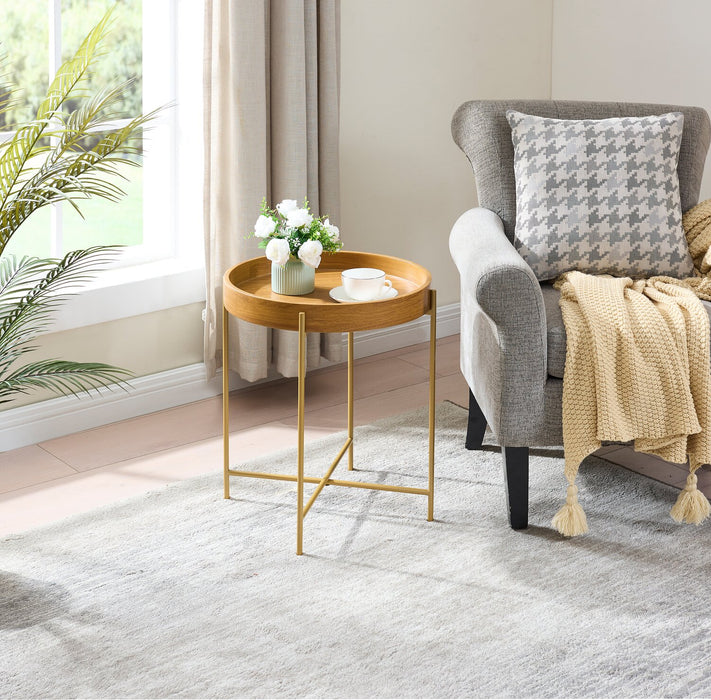 Table d’appoint Soren de 20 po - noyer miel