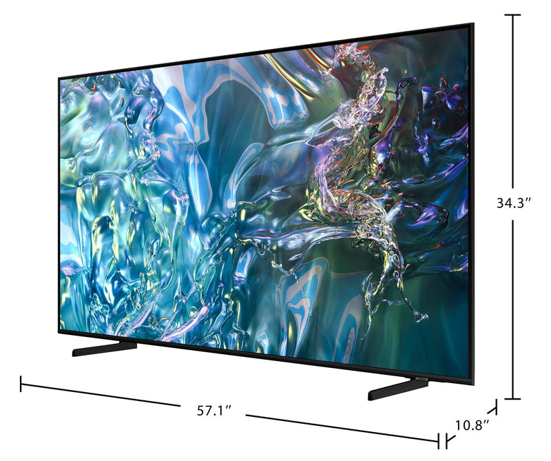 Téléviseur intelligent QLED Samsung UHD 4K 65 po à 60 Hz avec rétroéclairage périphérique, Quantum HDR (QN65Q60DAFXZC)